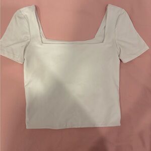 Square neck white cami